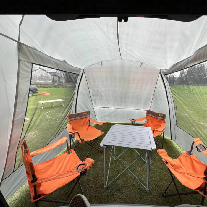 Outdoor Self-driving Travel Camping Barbecue Car Tail Extension Tent Multi-person Rain-proof Sunshade Trunk Tent - Image 5