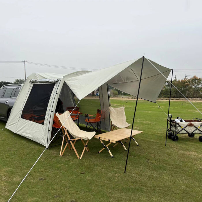 Outdoor Self-driving Travel Camping Barbecue Car Tail Extension Tent Multi-person Rain-proof Sunshade Trunk Tent - Image 6