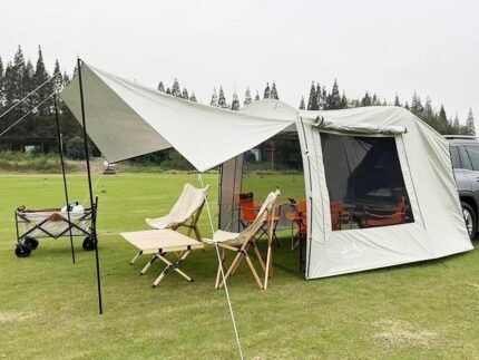 Outdoor Self-driving Travel Camping Barbecue Car Tail Extension Tent Multi-person Rain-proof Sunshade Trunk Tent