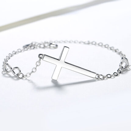 European and American 925 jewelry cross bracelet simple fashion temperament
