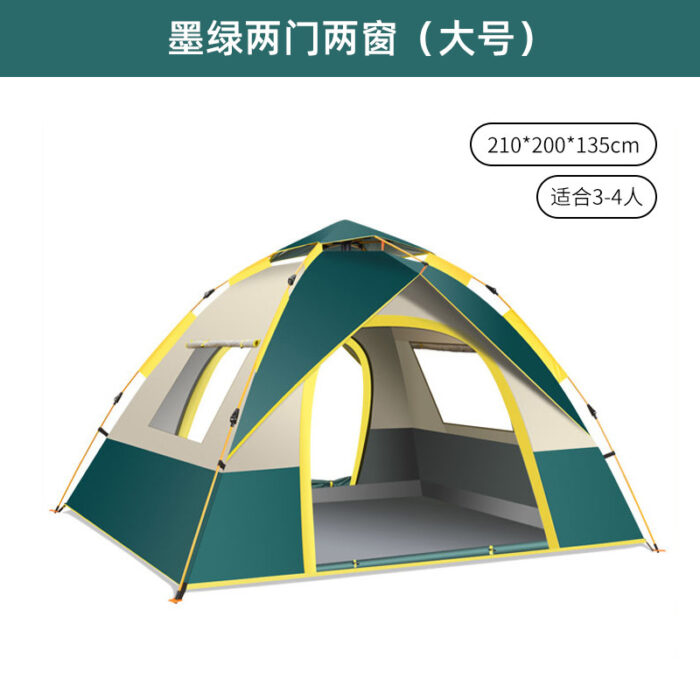 camping tent equipment camping overnight rainproof thickened fully automatic beach indoor - Image 6