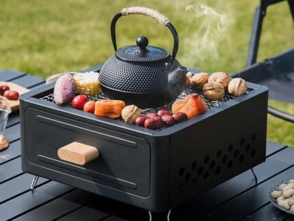 Arctic Wolf barbecue oven household outdoor barbecue grill stove tea roasting stove set barbecue oven portable carbon barbecue oven