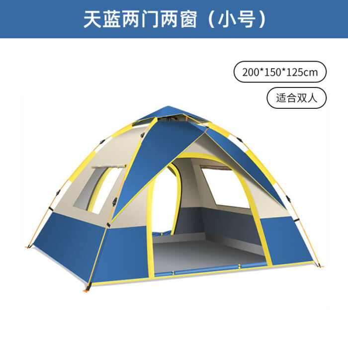 camping tent equipment camping overnight rainproof thickened fully automatic beach indoor - Image 5