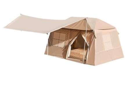 Outdoor inflatable hut ridge tent