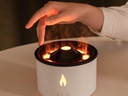 New Creative Volcano Aromatherapy Machine Flame Lamp Belt Essential Oil