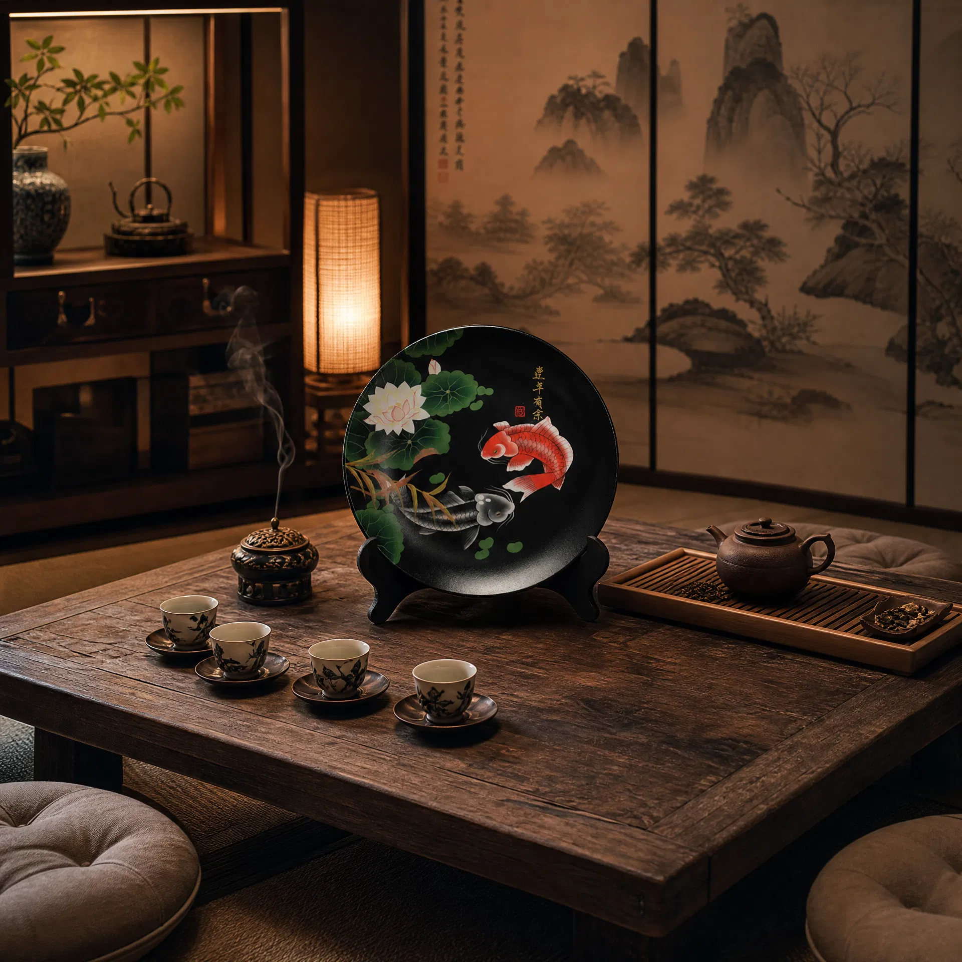 Handcrafted Black Pottery Plate - Image 4
