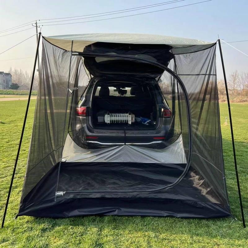 Outdoor Self-driving Travel Camping Barbecue Car Tail Extension Tent Multi-person Rain-proof Sunshade Trunk Tent - Image 2