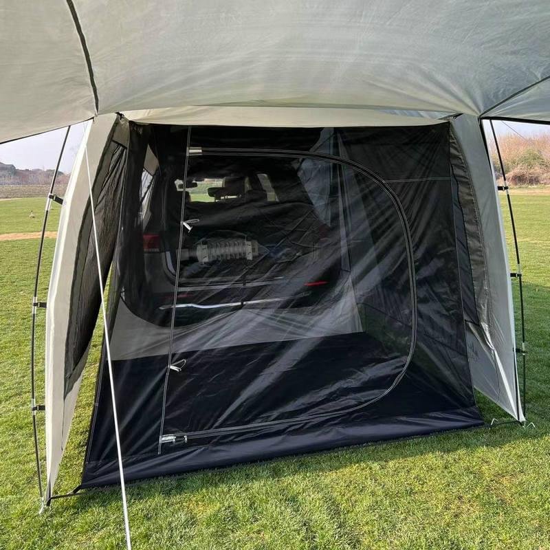 Outdoor Self-driving Travel Camping Barbecue Car Tail Extension Tent Multi-person Rain-proof Sunshade Trunk Tent - Image 4