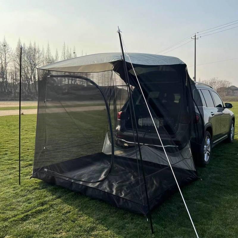 Outdoor Self-driving Travel Camping Barbecue Car Tail Extension Tent Multi-person Rain-proof Sunshade Trunk Tent - Image 3